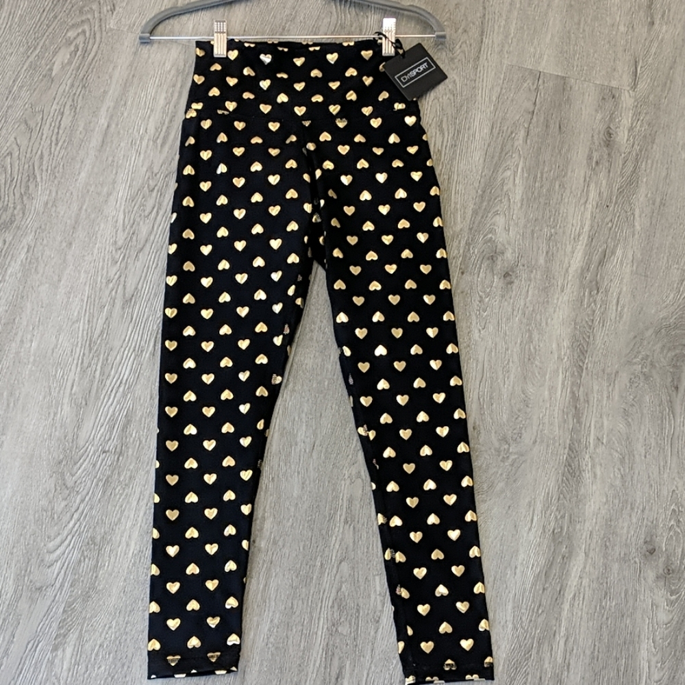 DYI brand gold heart leggings